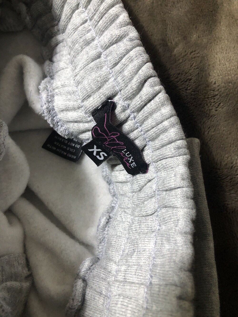 Luxe Allure Lace-Up Grey Womens Sweatpants Size XS - Picture 6 of 7
